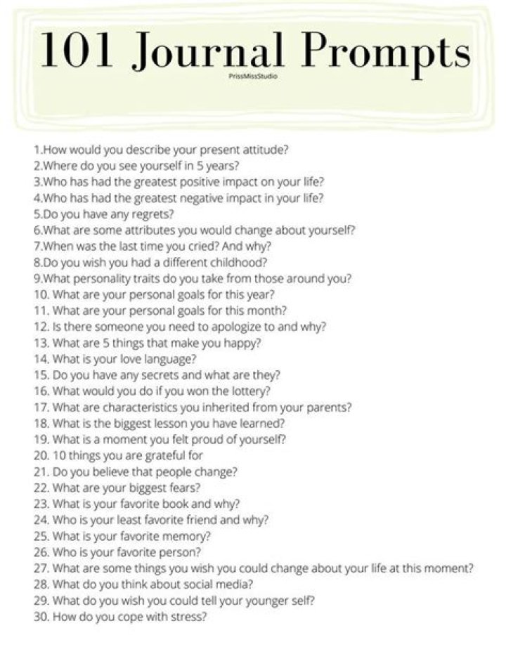 10 inspiring journal prompts to get you in the Thanksgiving mood