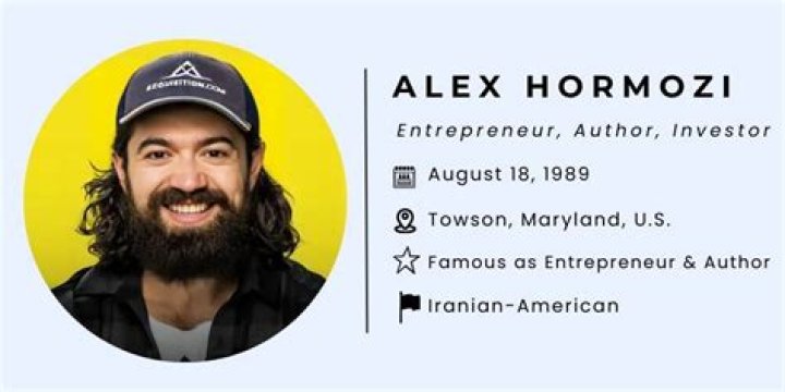 Alex Hormozi Net Worth | Alex Hormozi Bio Age, Wife, Height and Quotes Success Career