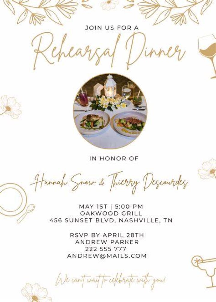 Are spouses invited to rehearsal dinner?