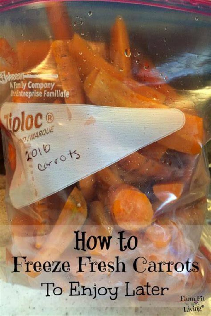 Can fresh carrots be frozen?
