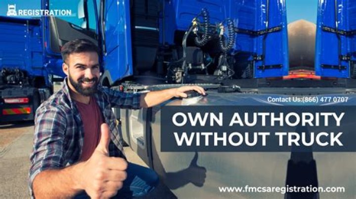 Can I start my authority without a truck?