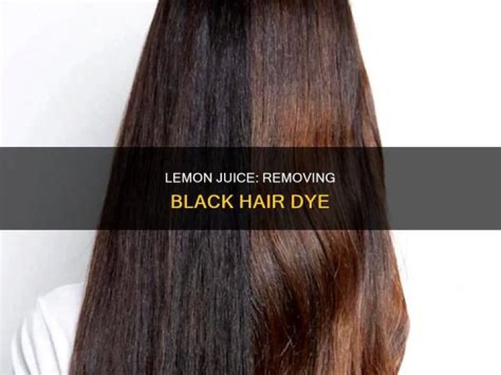 Can lemon juice remove permanent hair dye?