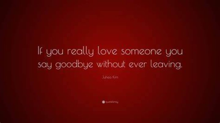 Can you leave the person you love?