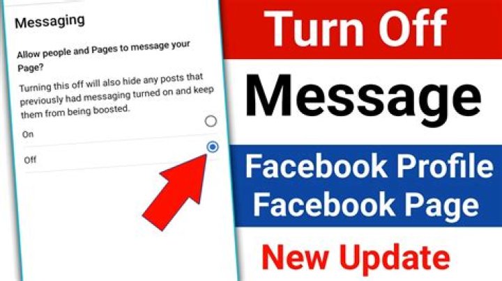 Can you turn off messages on Facebook?