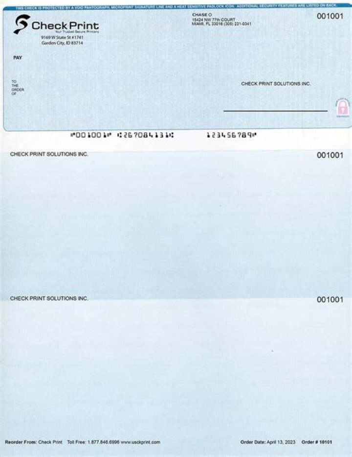 Do I need special ink to print checks?