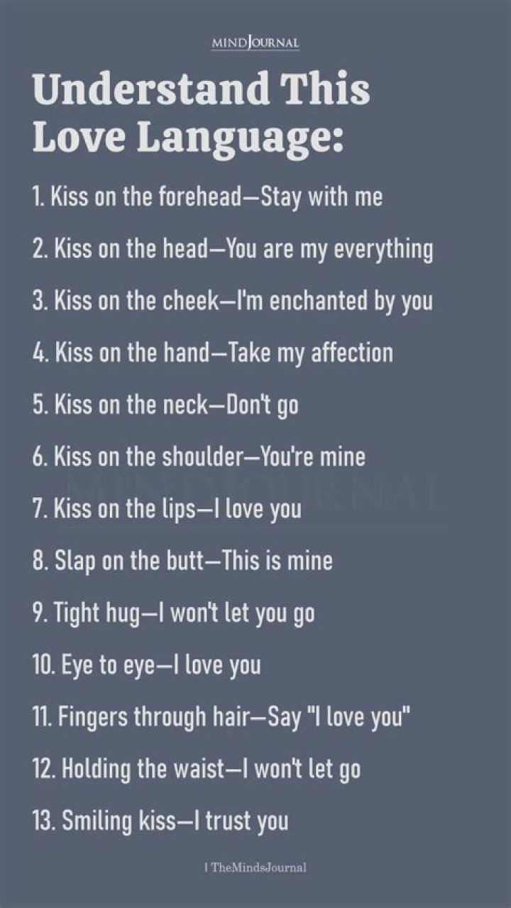 Do infants understand kisses?
