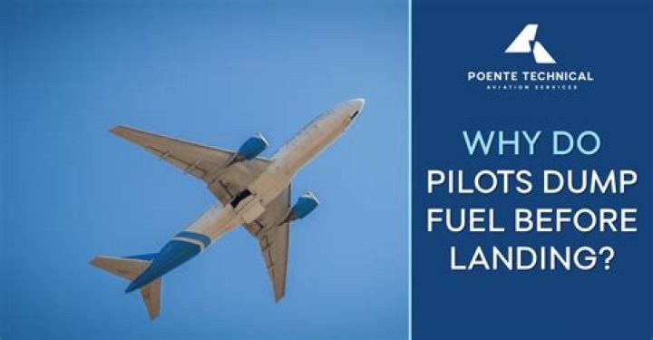 Does a plane dump fuel before landing?