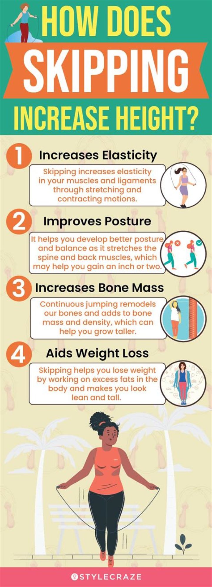 Does skipping increase height?