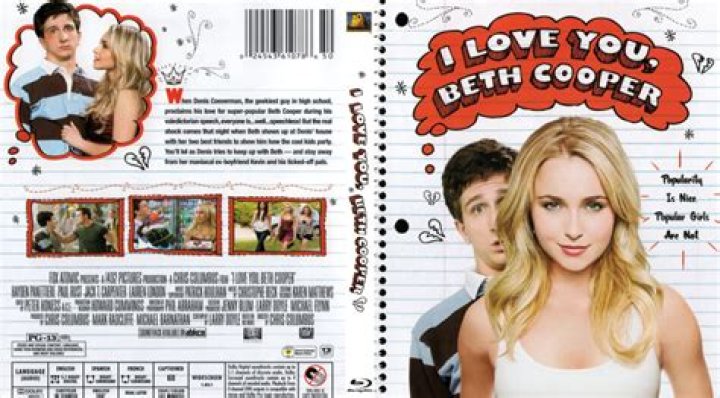 DVD FREEBIE! I Love You, Beth Cooper