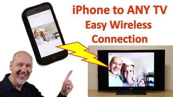 How can I connect my iPhone to my TV wirelessly?