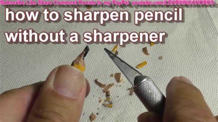 How can I sharpen my eyeliner pencil without a sharpener?