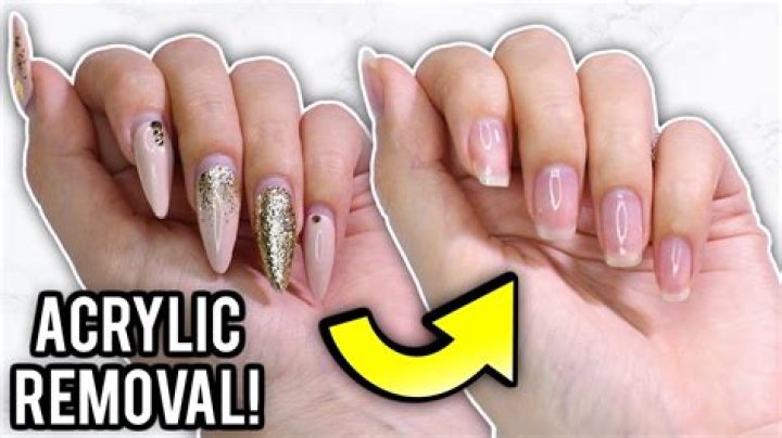 How can I take my acrylic nails off?