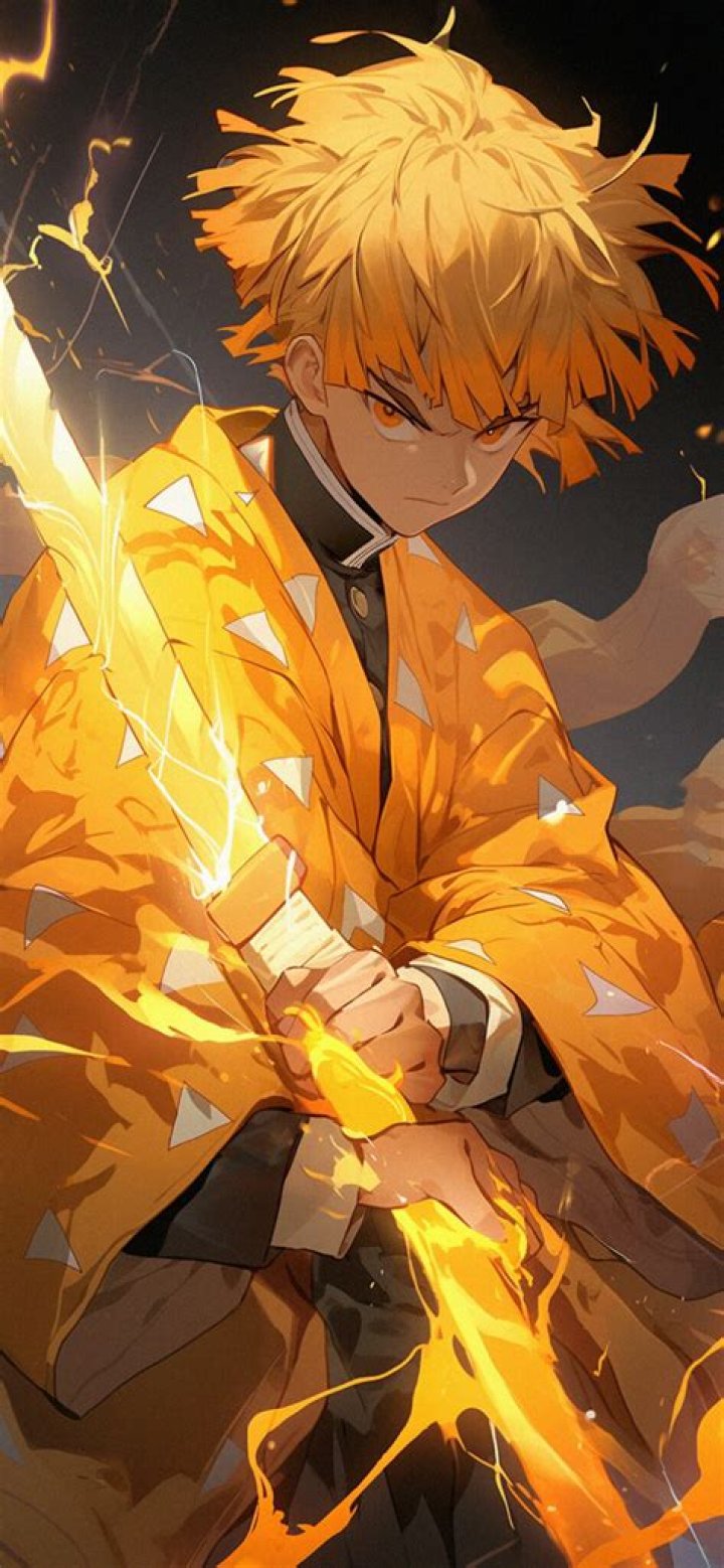 How did Zenitsu get yellow hair?