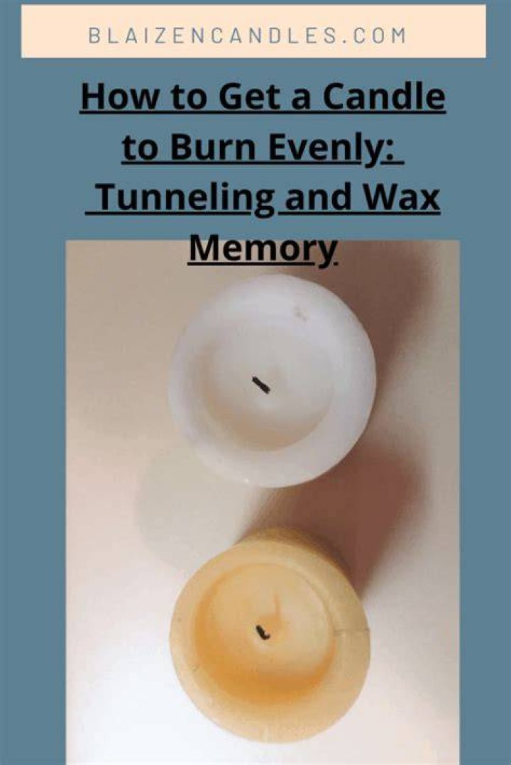 How do I get my candle to burn evenly?