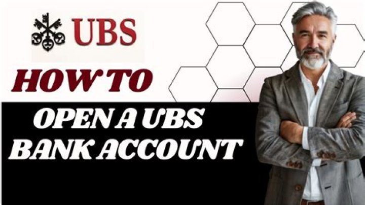 How do I open a UBS bank account?