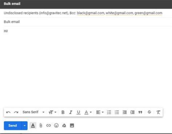 How do I send an email to 100 recipients in Gmail without them knowing?