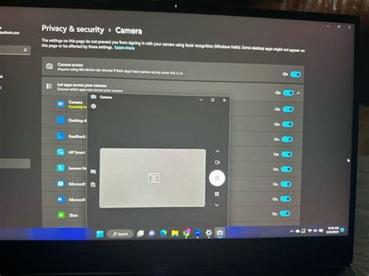 How do I unblock my camera on my laptop?