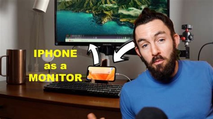 How do I use my iPhone as a HDMI monitor?