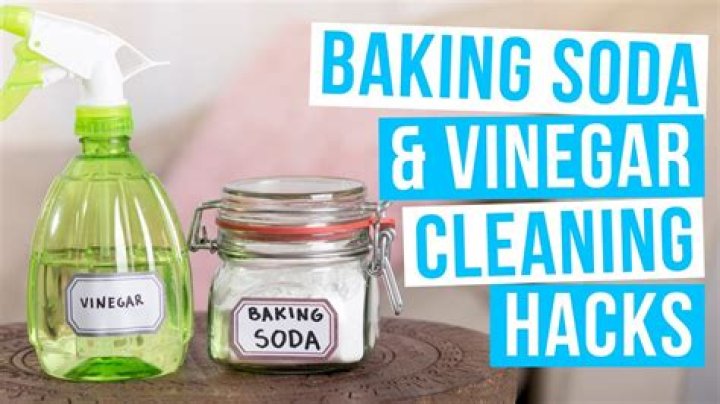 How do you clean with vinegar and baking soda?