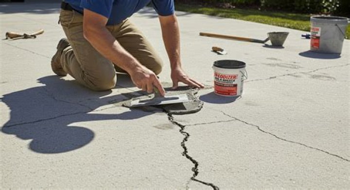 How do you fix water damaged concrete?