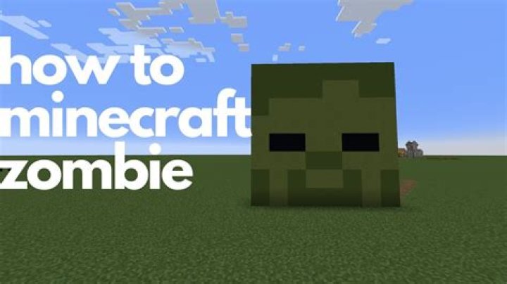 How do you get a zombie head in Minecraft?