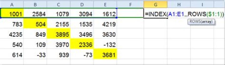 How do you make a diagonal matrix in Excel?