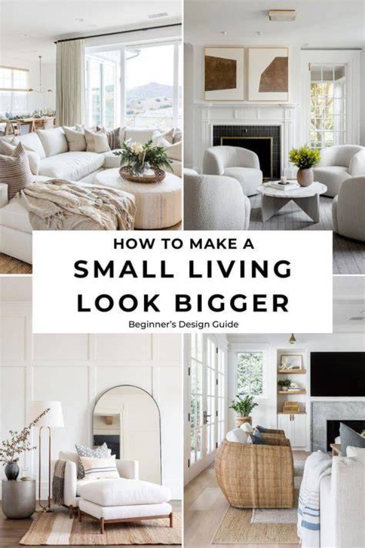 How do you make a small room look bigger and brighter?