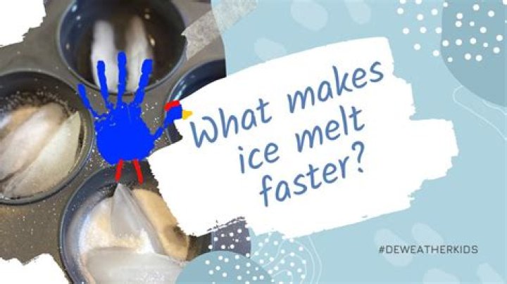 How do you melt ice quickly?