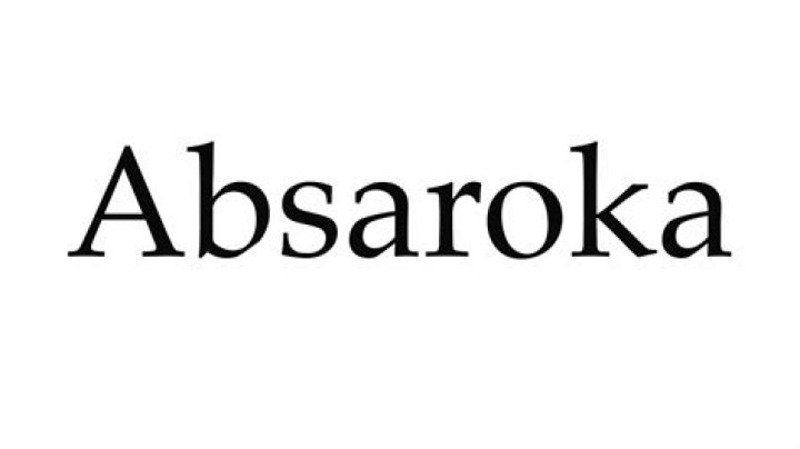 How do you pronounce Absaroka?