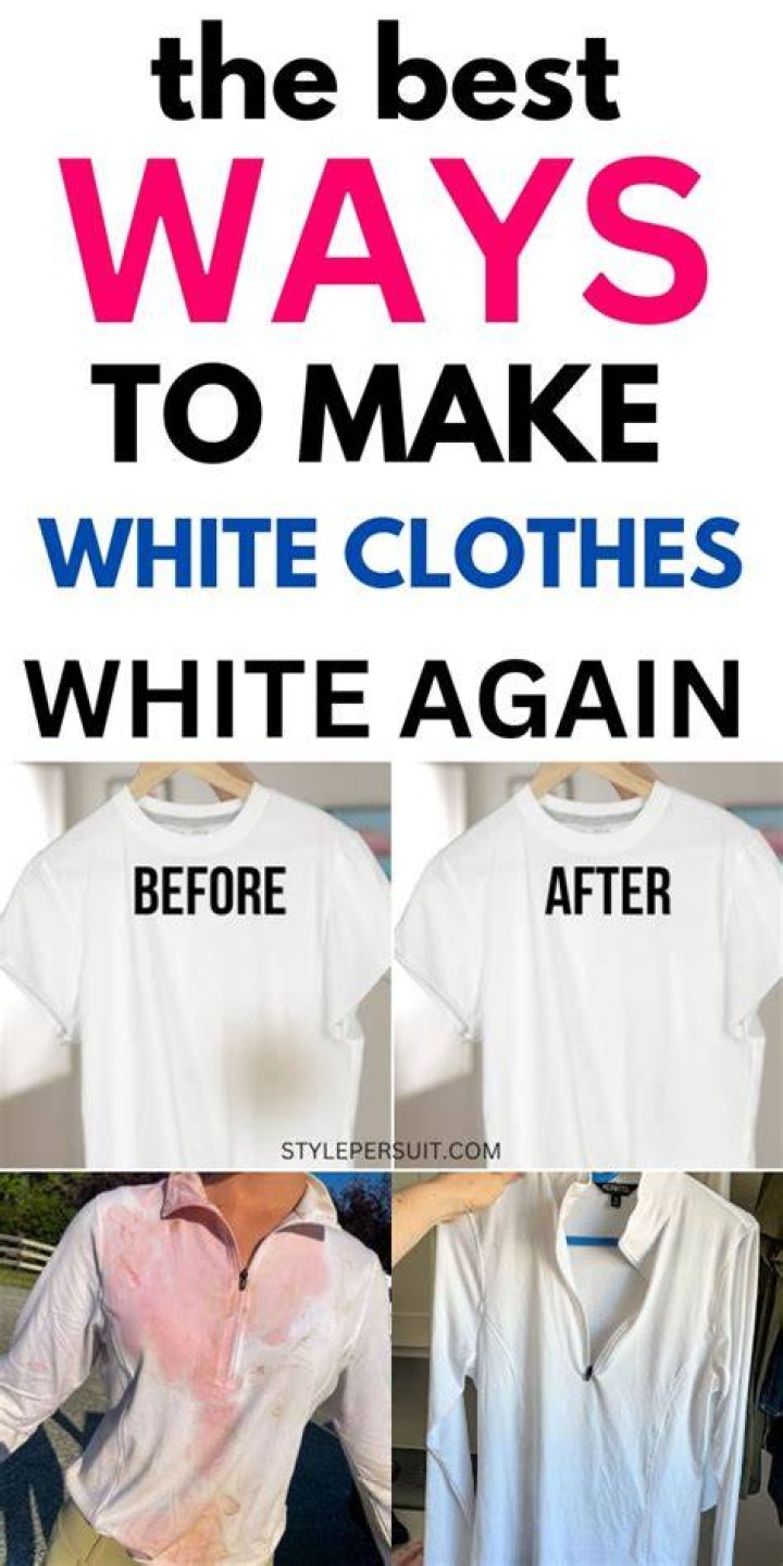 How do you really whiten clothes?