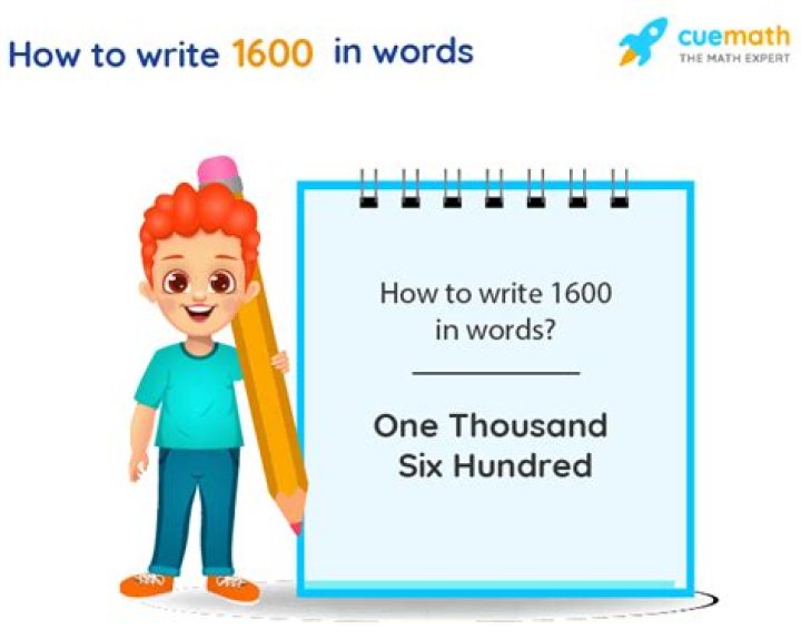 How do you write 1600 dollars in words?