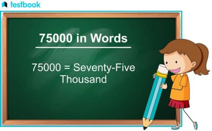 How do you write 75000 in words on a check?