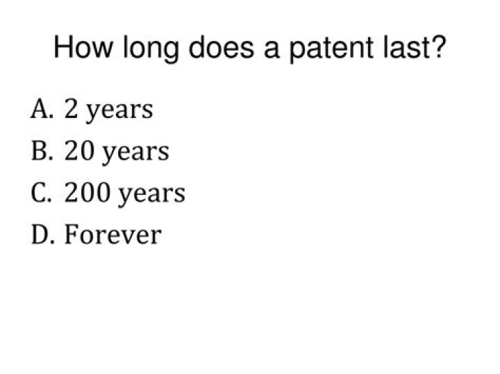 How long does a patent last?