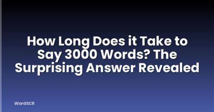 How long does it take to say 300 words?