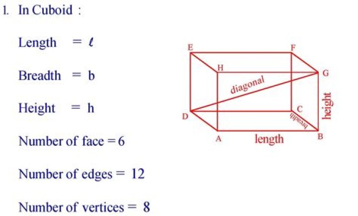 How many times are the number of edges of cuboid to the number of surfaces of cuboid?