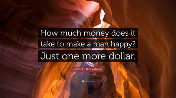 How much money is enough just a little more?