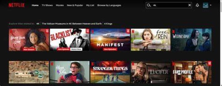 How much of Netflix is 4K?