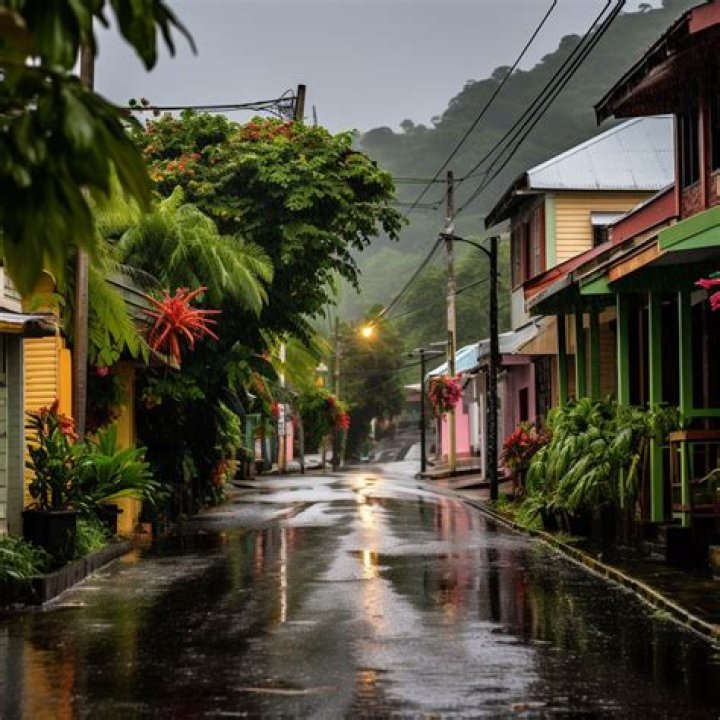 How often does it rain in Saint Lucia?