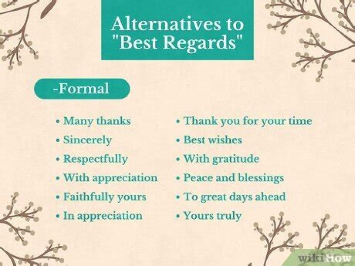 Is it rude to say best regards?