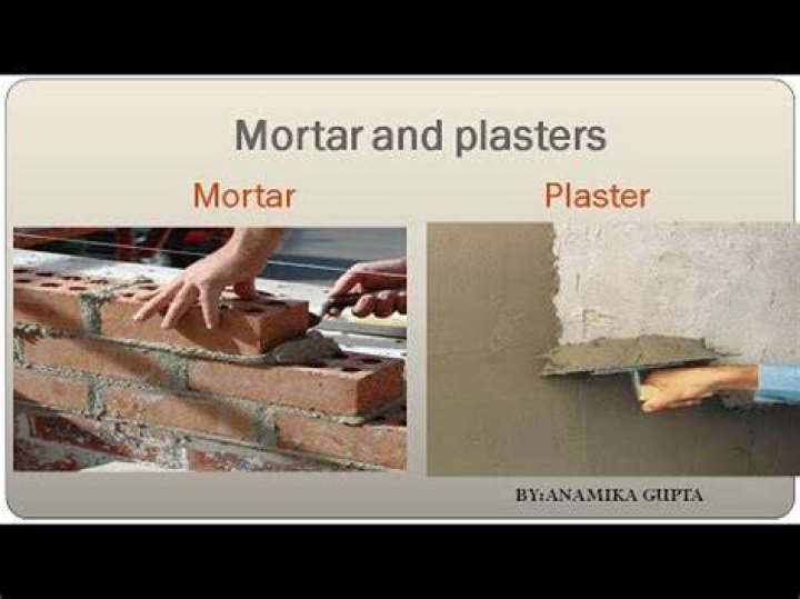 Is mortar the same as plaster?