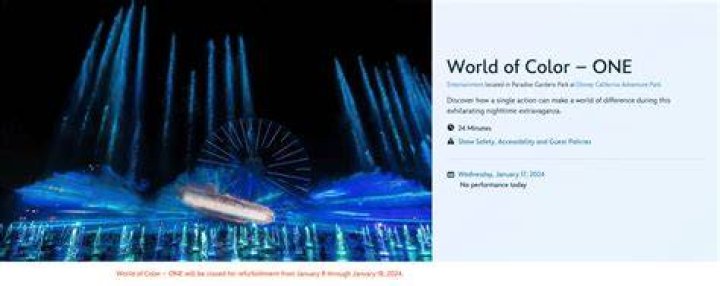 Is World of Color coming back?