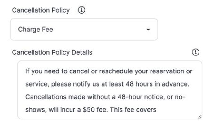 Should I charge a cancellation fee?