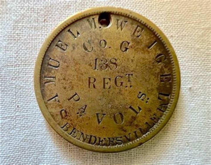 What did civil war dog tags look like?