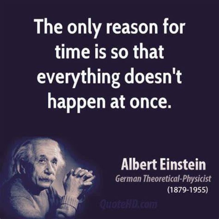 What did Einstein say about time quote?
