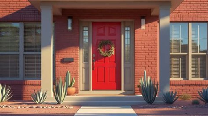 What does a red door mean?