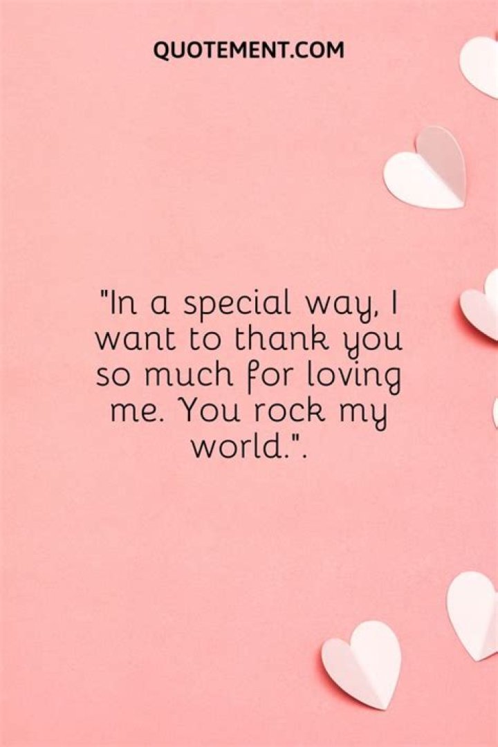 What does it mean when a guy says you rock my world?