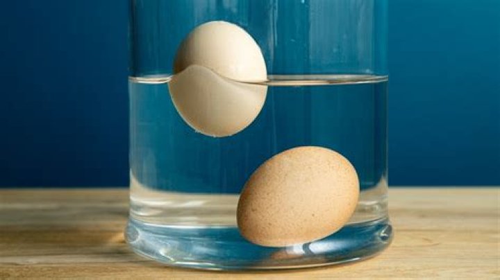 What does it mean when eggs stand up in water?