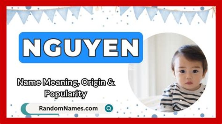 What does Nguyen mean in English?