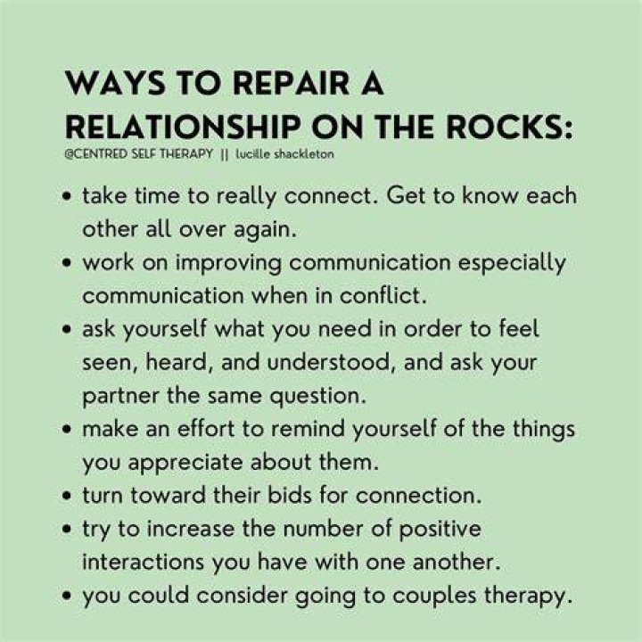 What does relationship on the rocks mean?