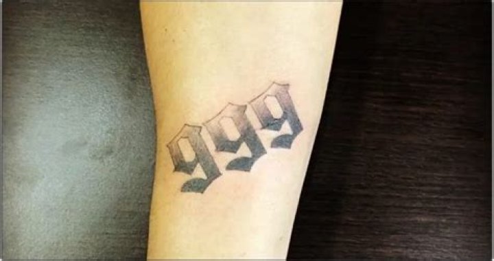 What Does The 999 Tattoo mean – All You Need To Know